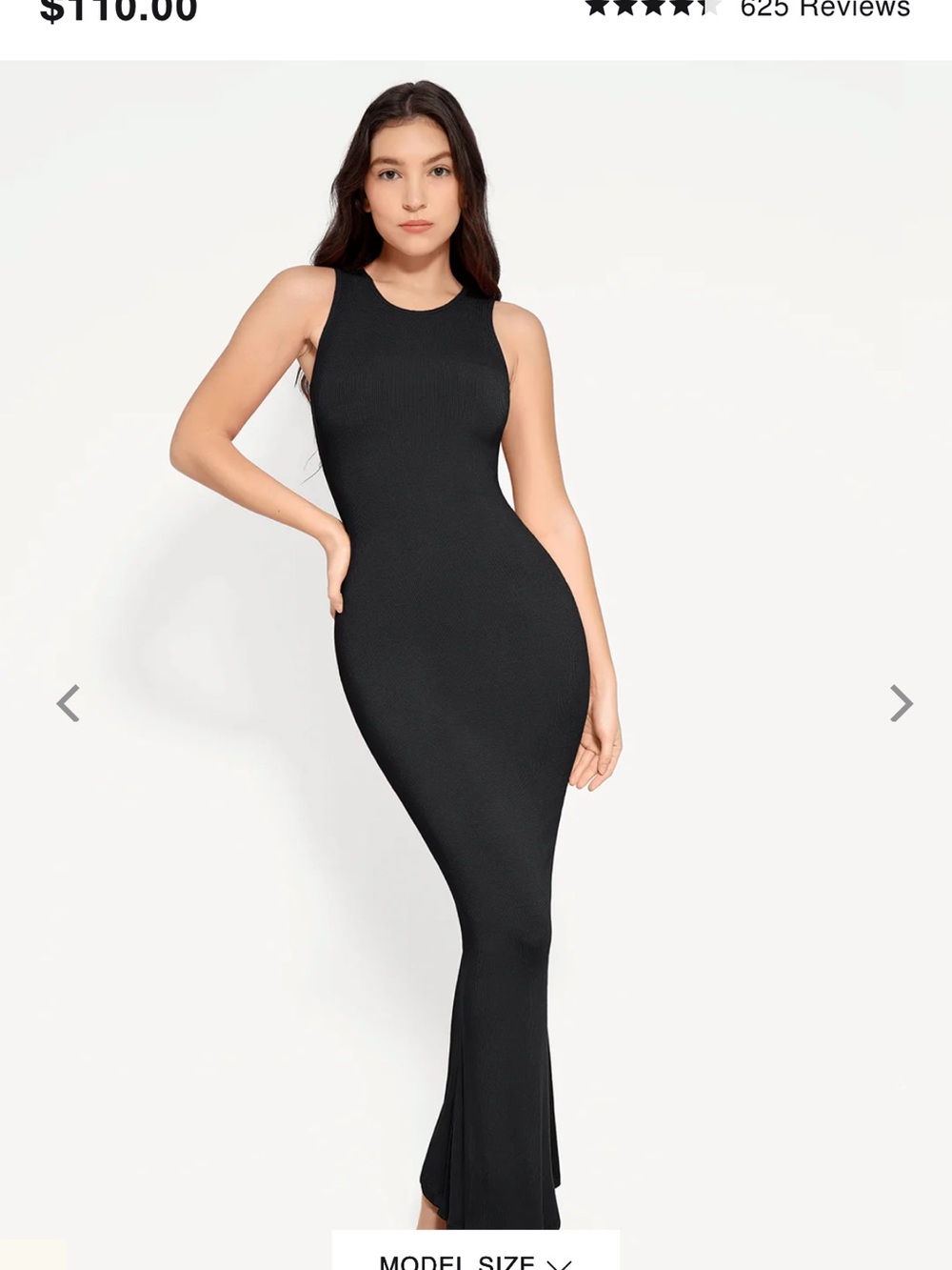 NWT Popilush Sleeveless Black Ribbed Maxi Dress - Elegant Bodycon Style